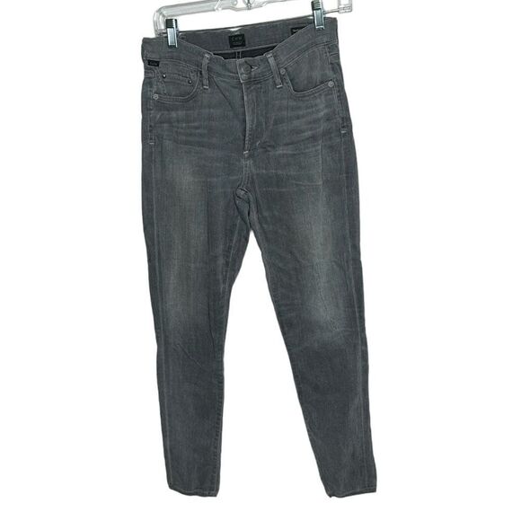 Citizens Of Humanity Rocket High-Rise Skinny Jeans. Gray Faded. Size 27. - Picture 1 of 12